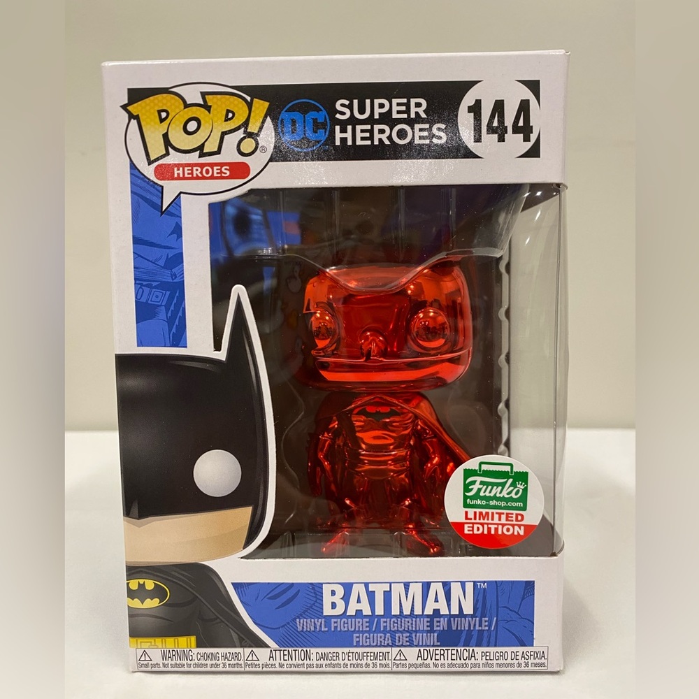 Funko Pop! Vinyl: DC Universe - Batman - (Red Chrome) - Funko (Exclusive) #144